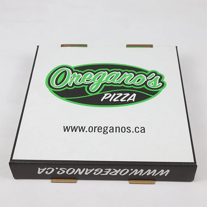 Caixa de pizza d'impressió personalitzada de cartró ondulat