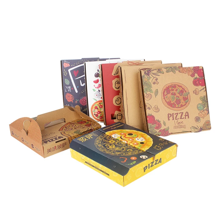 Food Grade Custom Logo Corrugated Luxury Pizza Box
