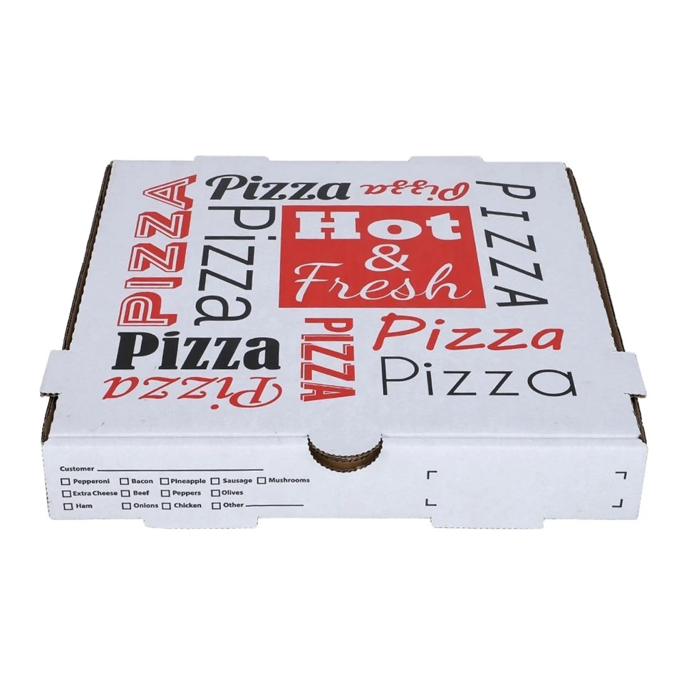Caixa de pizza de lliurament de cartró ondulat reutilitzable portàtil