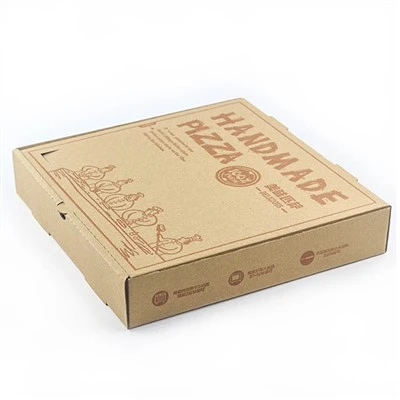 Caixa de pizza de luxe ondulada amb logotip personalitzat de qualitat alimentària
