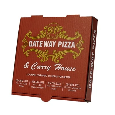Caixa d'embalatge de qualitat alimentària Caixa de pizza corrugada personalitzada