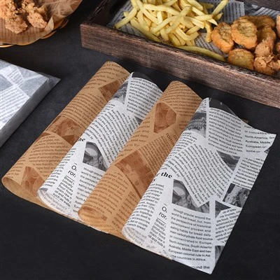 Paper d'embolcall d'hamburgueses amb cera de PE a prova de greix