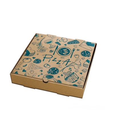 Caixa de paper d'embalatge de pizza amb logotip personalitzat